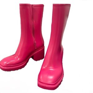 INC Women’s Rain Boots | 8 | Fuchsia Pink